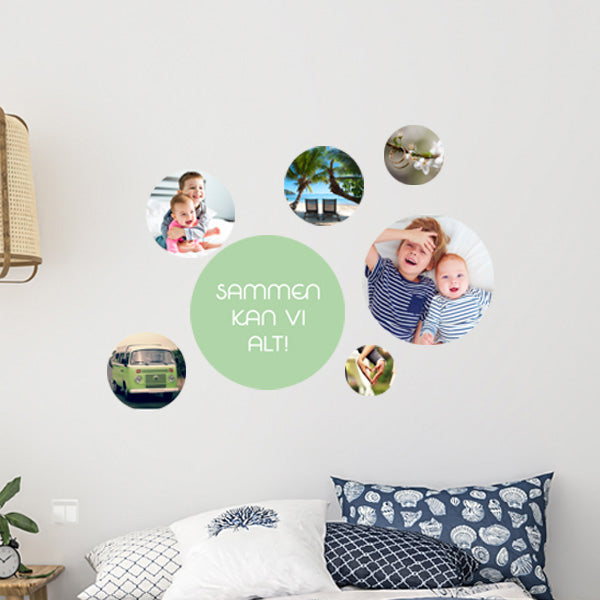 Wallstickers med foto | Runde